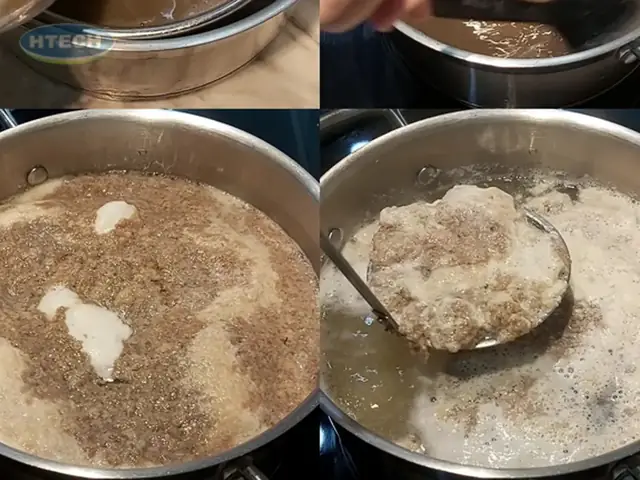 4.3. Nấu nước xay thịt cua