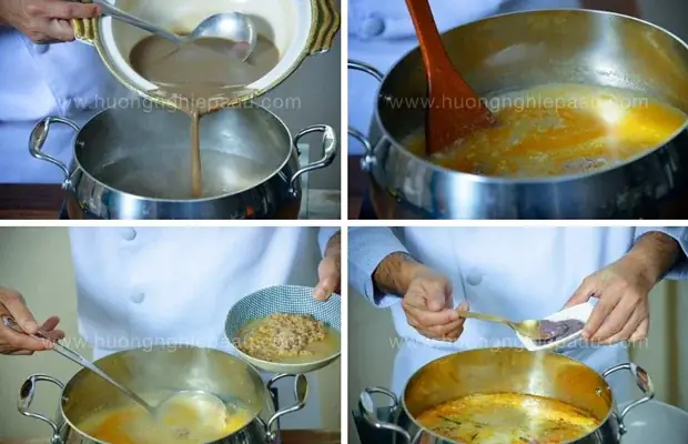 Bước 9: Nấu Nước Lẩu Bước 9: Nấu Nước Lẩu