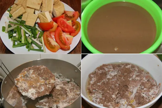 Bước 1: Sơ Chế Nguyên Liệu Nấu Lẩu Riêu Cua