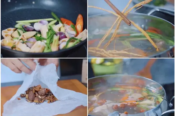 Bước 3: Tiến Hành Nấu Lẩu Dê