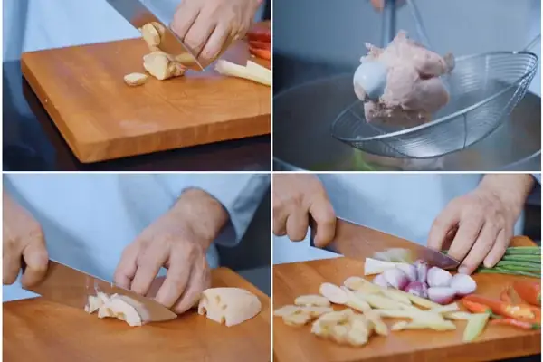 Bước 1: Sơ Chế Nguyên Liệu