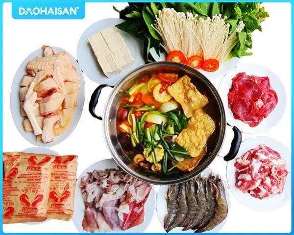 Nguyên liệu nấu lẩu thập cẩm hải sản