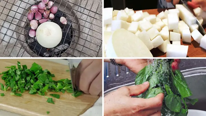 Bước 2Sơ chế các nguyên liệu khác Bước 2Sơ chế các nguyên liệu khác