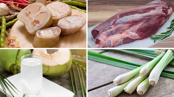 1Nguyên liệu làm lẩu dựng bò 1Nguyên liệu làm lẩu dựng bò