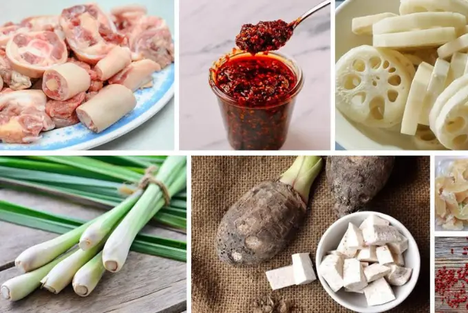 1. Nguyên liệu nấu lẩu đuôi bò