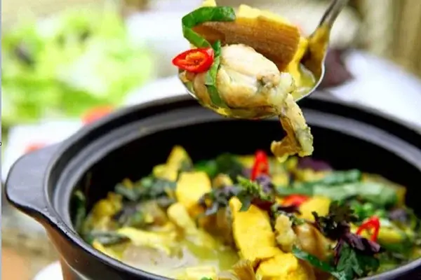 Nguyên Liệu Lẩu Ếch Lá Giang