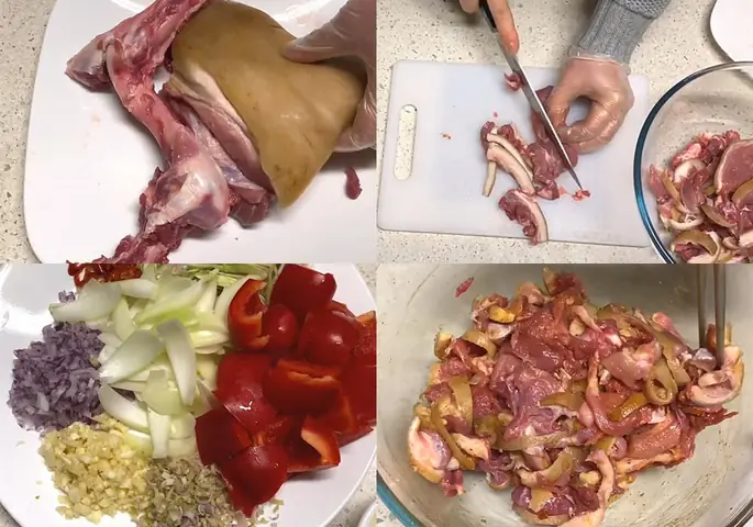 Sơ chế các nguyên liệu