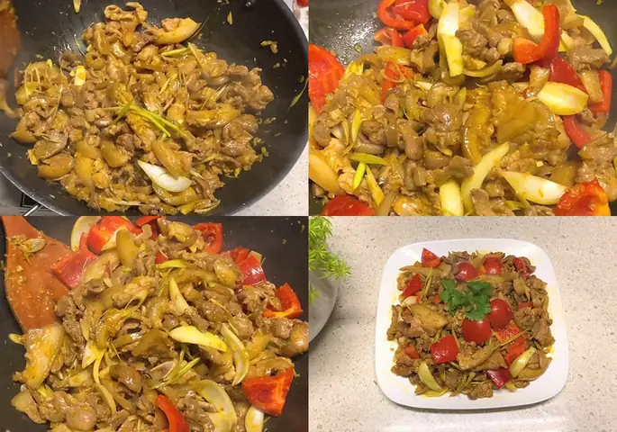 Các bước làm thịt heo rừng xào sả ớt