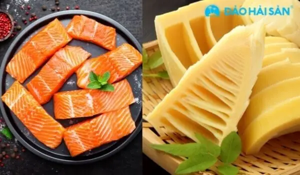 Cách Nấu Lẩu Cá Hồi Măng Chua