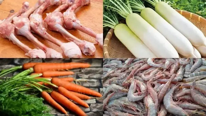 NGUYÊN LIỆU CHO MÓN LẨU NẤM HẢI SẢN