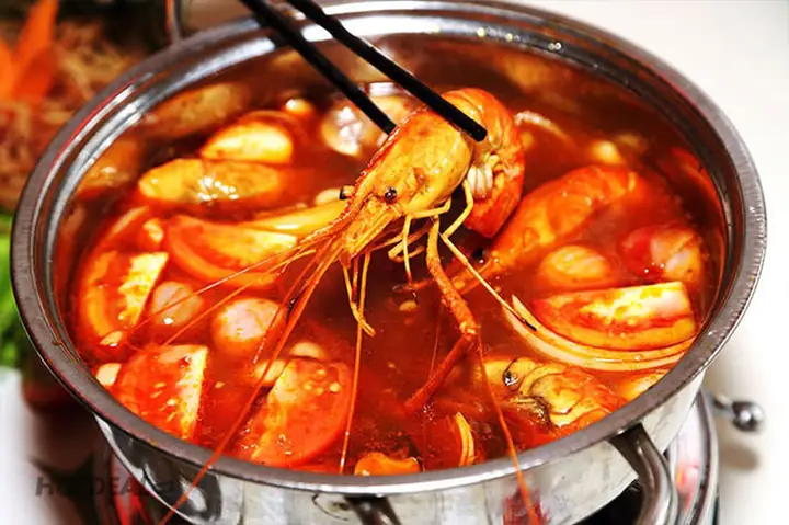 1.3 Thành phẩm món lẩu tôm chua cay