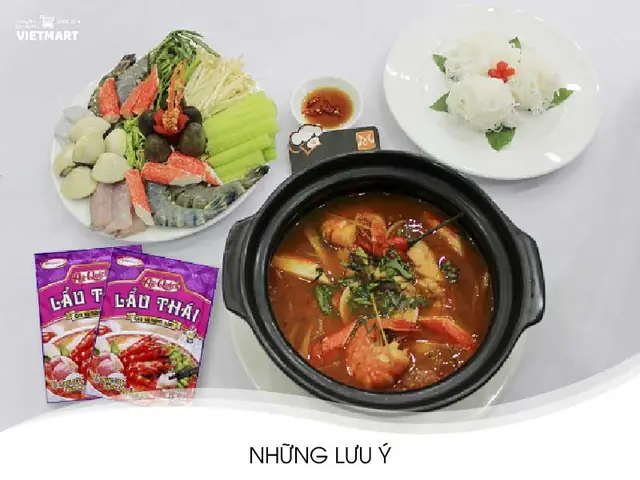 Một Số Lưu Ý Khi Nấu Món Lẩu Thái Bằng Gói Gia Vị Aji Quick Lẩu Thái