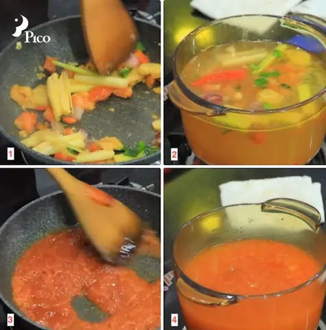 Nấu nước dùng lẩu thái Tomyum đậm đà