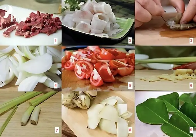 Sơ chế các nguyên liệu