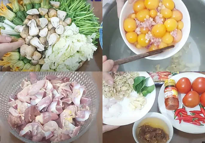 Nguyên liệu cần chuẩn bị