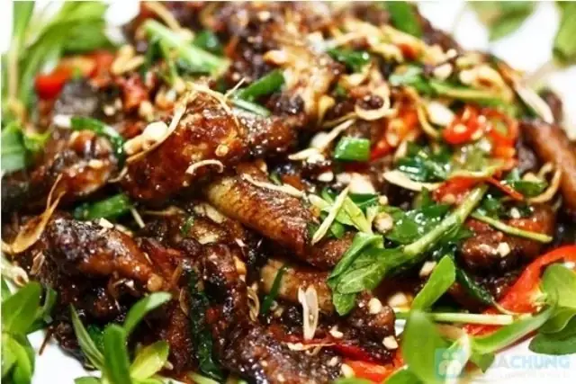 Lươn xào sả ớt Lươn xào sả ớt