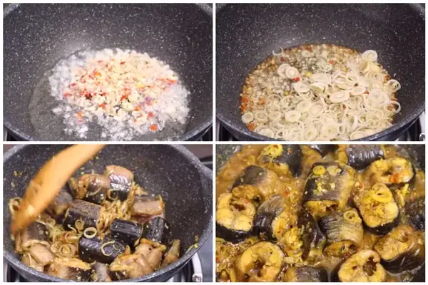 Bước 3: Làm Lươn Xào Sả Ớt Bước 3: Làm Lươn Xào Sả Ớt