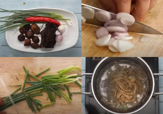 Sơ chế các nguyên liệu Sơ chế các nguyên liệu