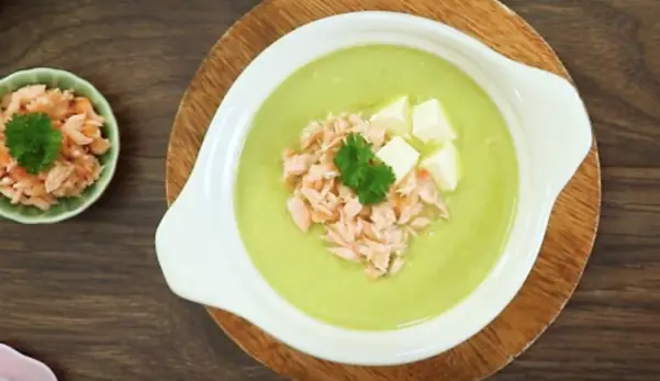 2. Cháo Cá Hồi Măng Tây