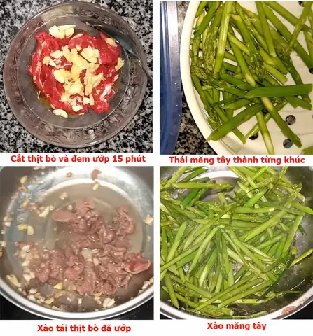 Cách Làm Món Măng Tây Xào Tỏi Đơn Giản