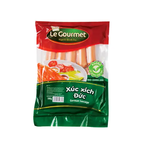 Xúc Xích Đức 10cm Le Gourmet Gói 500g Xúc Xích Đức 10cm Le Gourmet Gói 500g