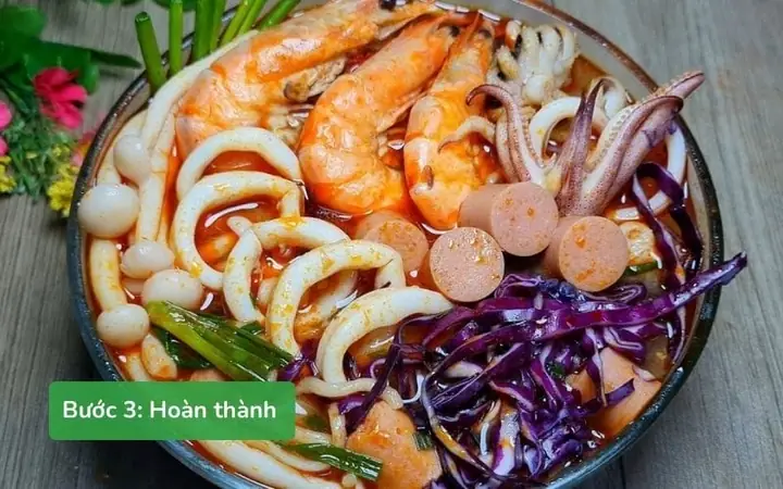 Công thức nấu mì cay hải sản Công thức nấu mì cay hải sản