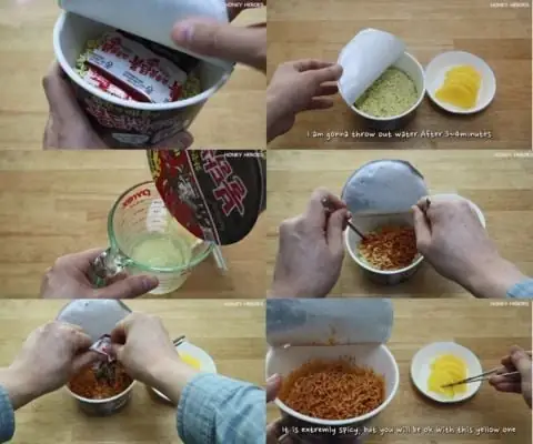 Cách Nấu Mì Ly Samyang