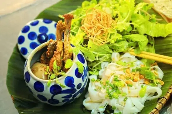 Cách làm mì Quảng ếch Đà Nẵng