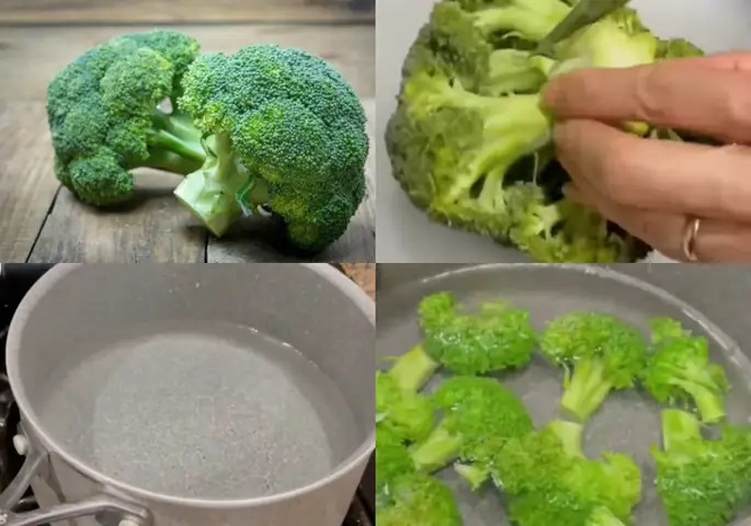 Sơ Chế Và Luộc Bông Cải Xanh