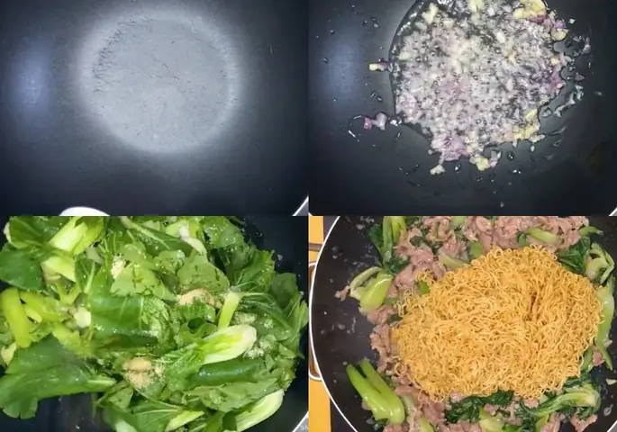 Xào Rau Cải Với Thịt Bò