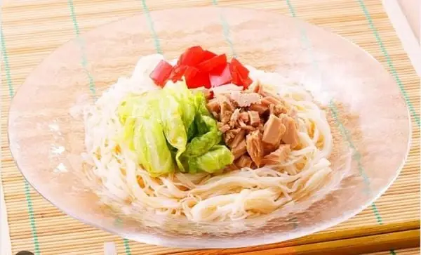 Mì Somen Thịt Gà, Cải Thảo