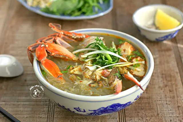 cách nấu miến cua ghẹ