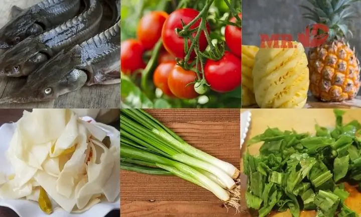 Nguyên Liệu Làm Canh Chua Cá Tầm Nguyên Liệu Làm Canh Chua Cá Tầm