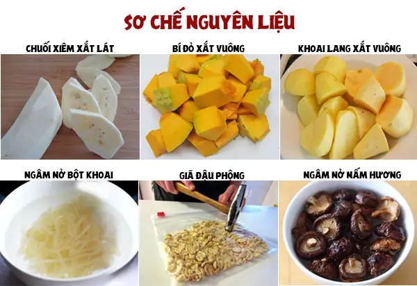 Bước 1. Sơ Chế Nguyên Liệu