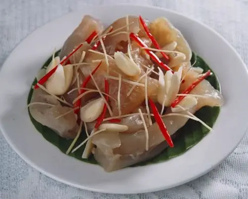 Bước 4: Trộn gân bò Bước 4: Trộn gân bò