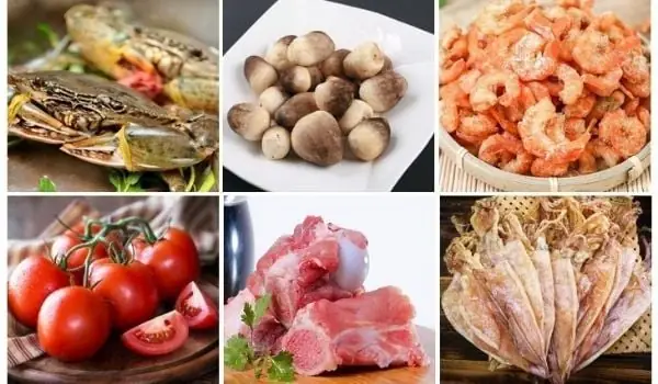 Chuẩn bị nguyên liệu cần thiết nấu lẩu cua biển