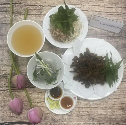 Lươn chiên giòn Lươn chiên giòn