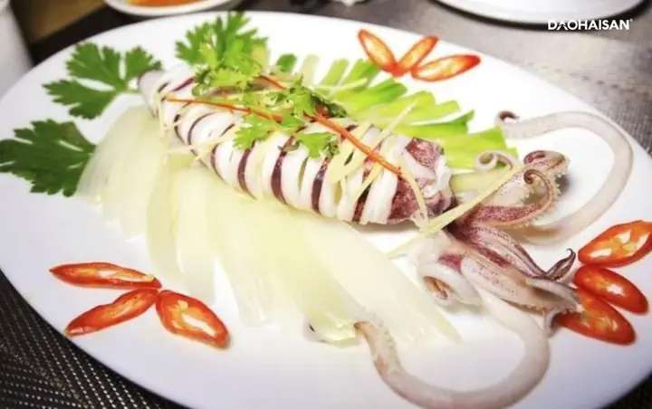 Mực Hấp Hành Gừng