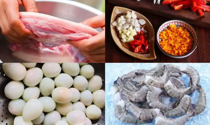 Nguyên Liệu Chuẩn Bị Cho Món Mì Quảng