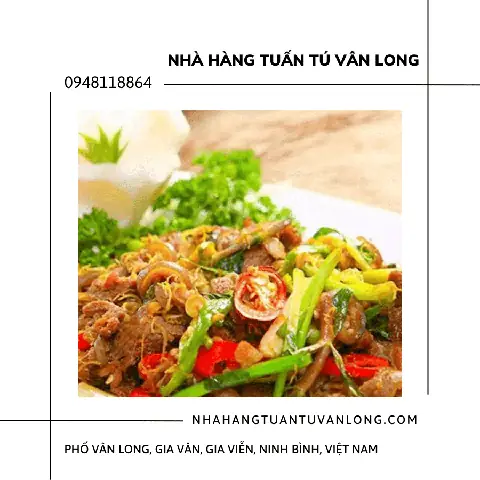 Cách Chế Biến Bê Xào Sả Ớt Đầm Vân Long Ninh Bình