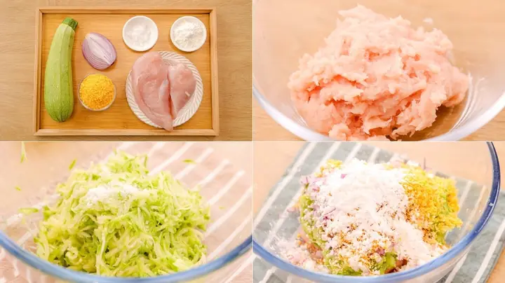 Cách làm món chả gà rau củ: