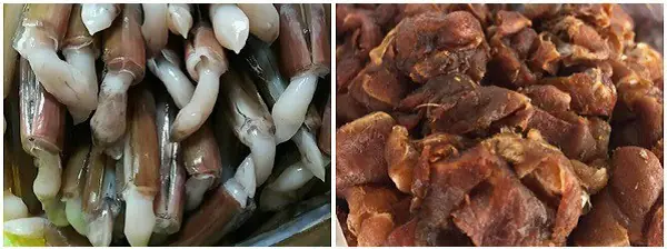 Nguyên liệu làm ốc móng tay xào me