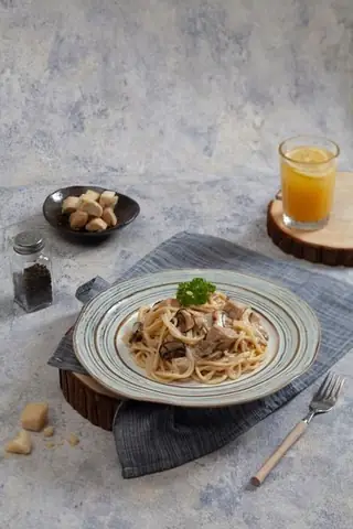 cách nấu mỳ ý sốt kem gà nấm cách nấu mỳ ý sốt kem gà nấm