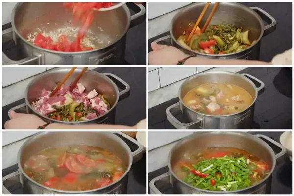 Bước 2: Nấu canh dưa bò