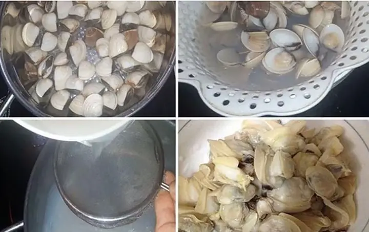 Bước 2: Sơ Chế Ngao Bước 2: Sơ Chế Ngao