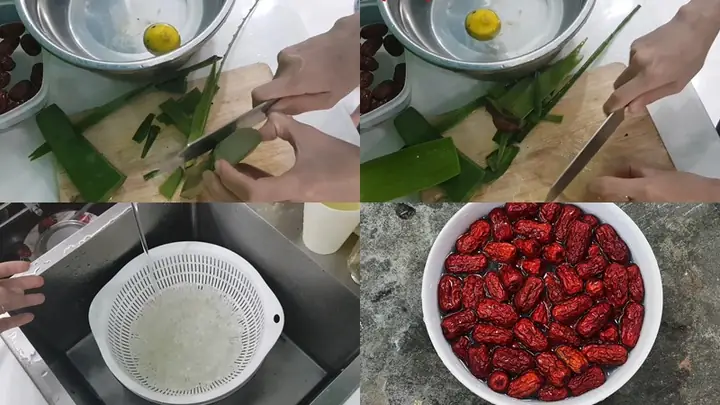 Cách Làm Nha Đam Hạt Chia Táo Đỏ Đường Phèn