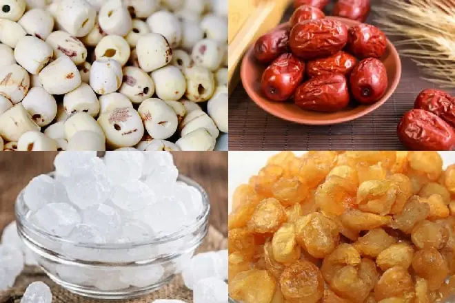 Cách Nấu Chè Hạt Sen Nhãn Nhục Táo Đỏ Ngon Hết Sảy