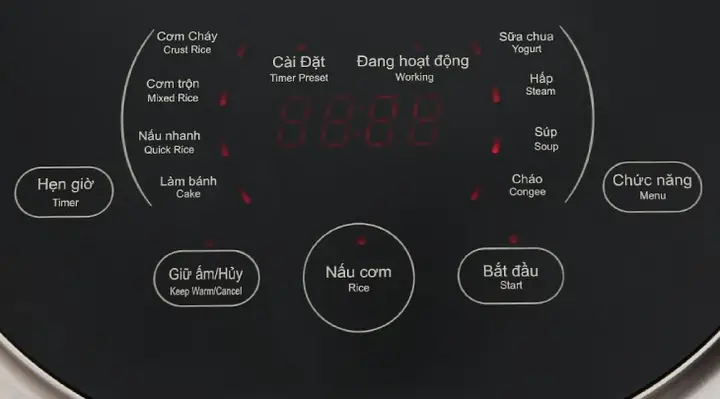 1các Nút Chức Năng Cơ Bản Của Nồi Cơm Điện Kangaroo