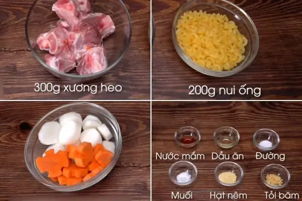 Nguyên Liệu Nấu Nui