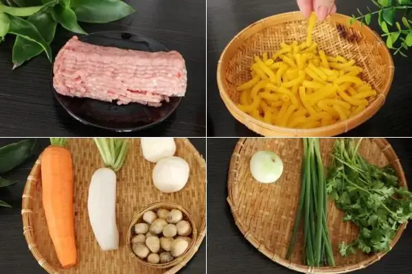 Nguyên Liệu Nấu Nui